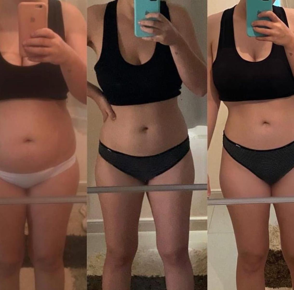 Antes e depois — resultado de aluno