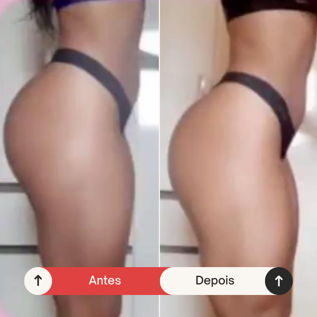 Antes e depois — transformação de aluna