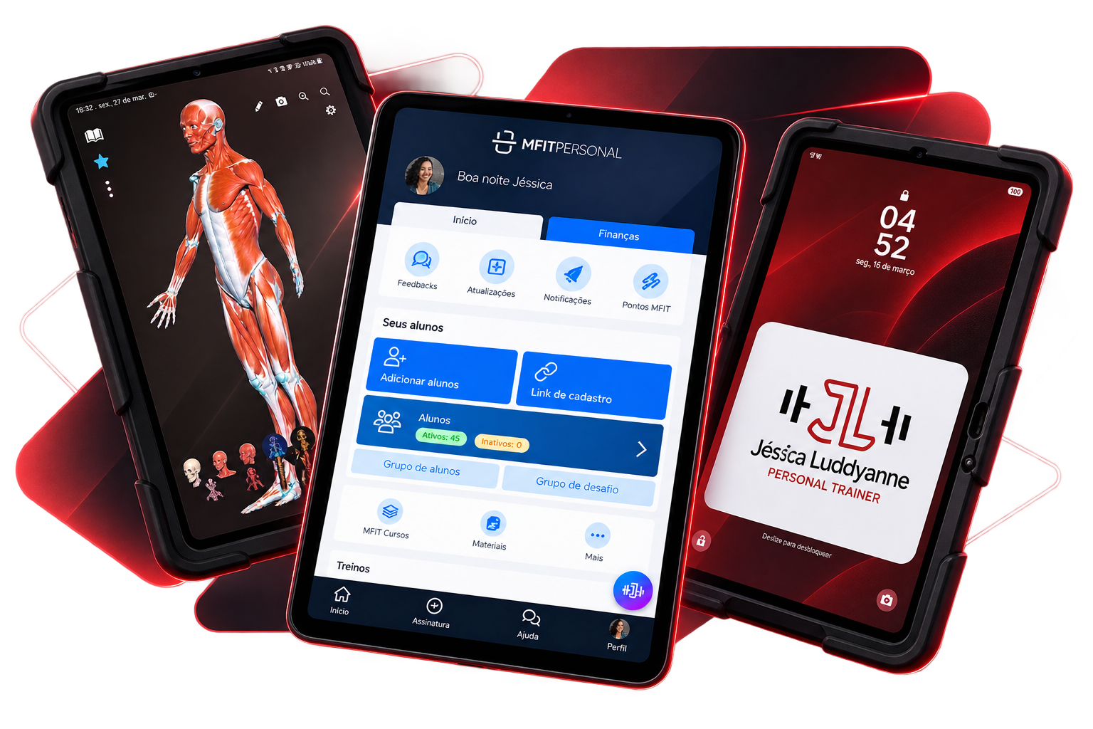App MFIT Personal — acompanhamento de treinos da Jéssica